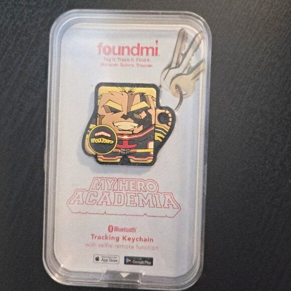 New / Sealed Foundmi Bluetooth Tracking Remote Keychain My Hero Academia - Picture 1 of 2